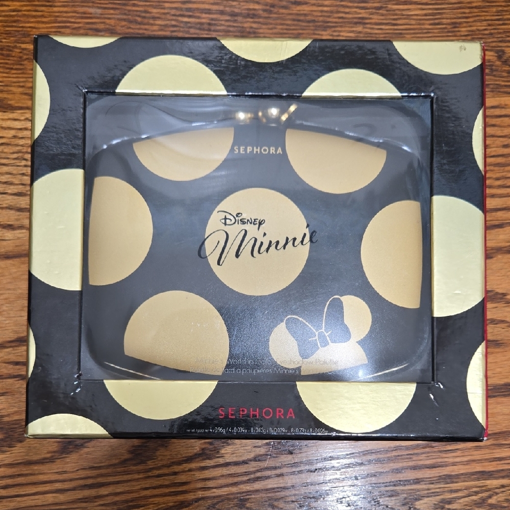 Sephora Disney Minnie Gold and Black Makeup Set